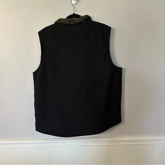 Wells Lamont Men’s Sleeveless Black Fleece Lined Zip Up Vest Sz L GUC - Picture 8 of 8